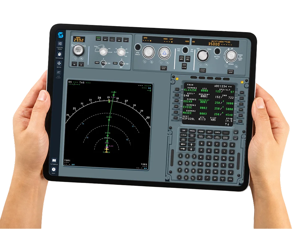 iPad-based FMS trainer in use