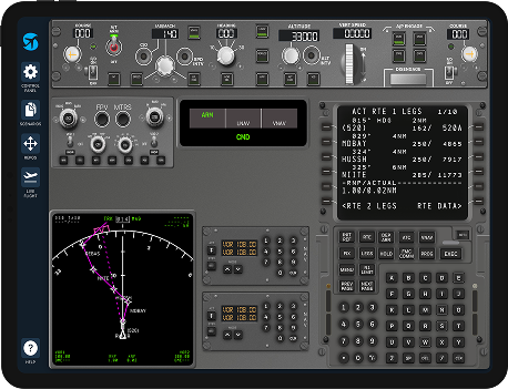 B737 FMS simulator on iPad